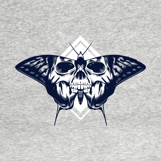 Skull On Butterfly Wings by TheRealestDesigns